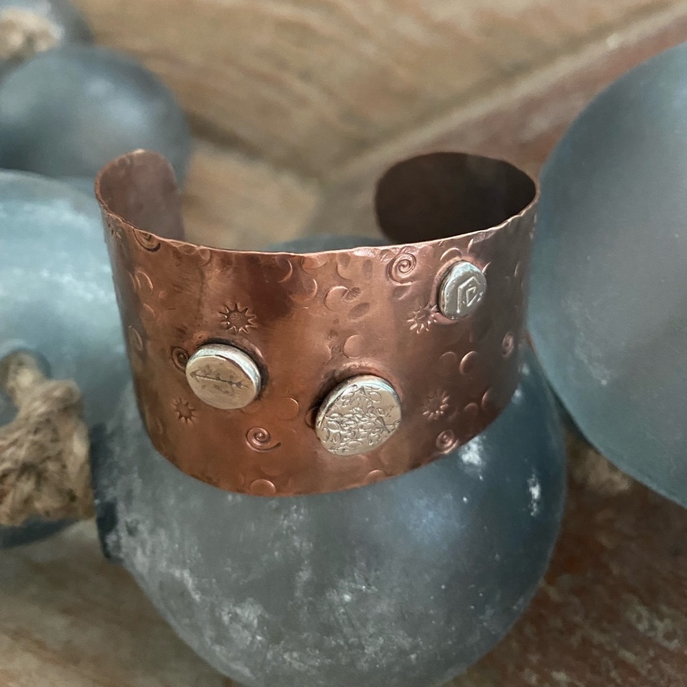 Copper Cuff Bracelet - image 1